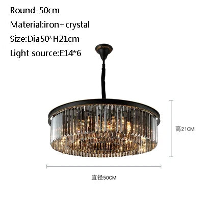 lustre moderne en cristal pour un éclairage élégant et raffiné