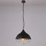 American style loft Vintage K9 crystal pendant light cover luxury lamp for Restaurant pendant lights,E27 Bulb