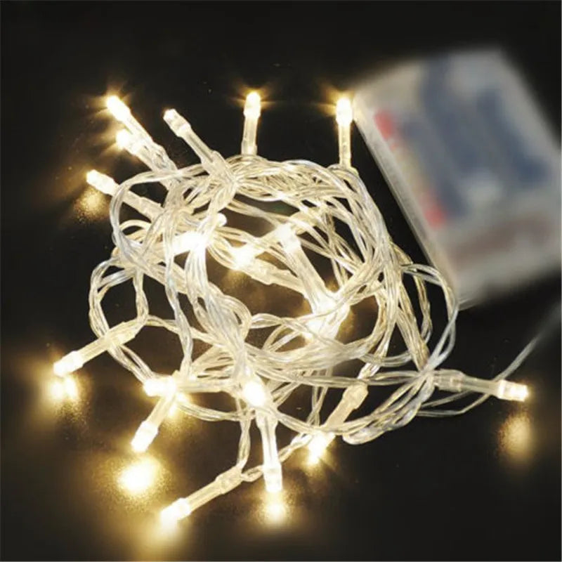 guirlande lumineuse led à piles pour décoration festive et Noël