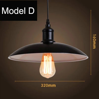 lampe suspendue vintage loft industrielle nordique veilleuse bar