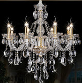 lustre en cristal moderne avec lumière design élégant
