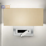 applique murale led nordique en fer et aluminium rotative sans fil