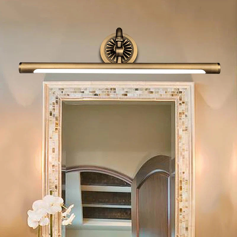 Applique murale Led Vintage en cuivre pour salle de bains