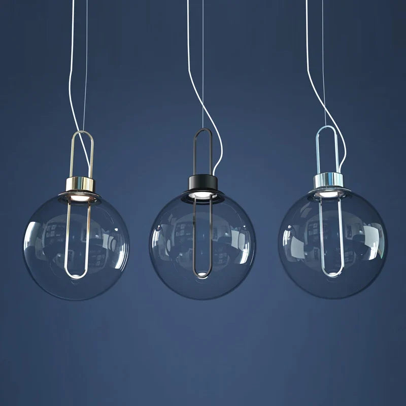 suspension en verre design pour bar et restaurant