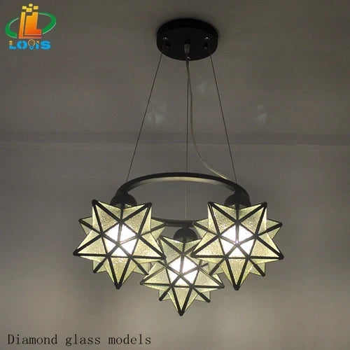 lustre pentacle créatif pour bar restaurant et intérieur