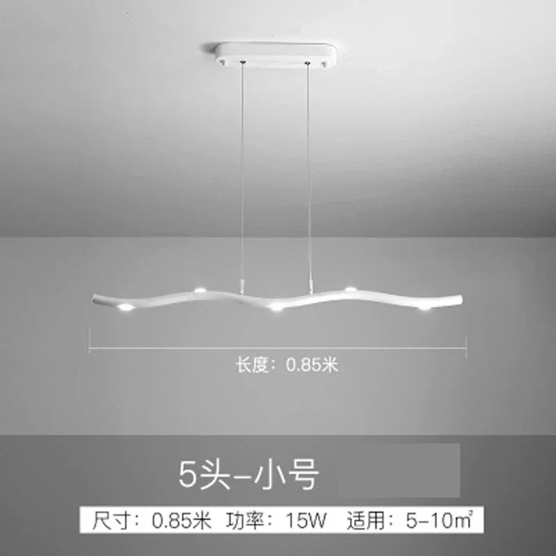 suspension moderne en aluminium pour décoration industrielle