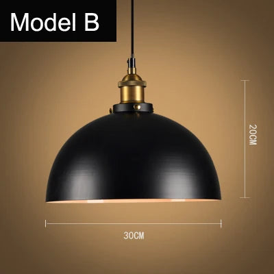 lampe suspendue vintage loft industrielle nordique veilleuse bar