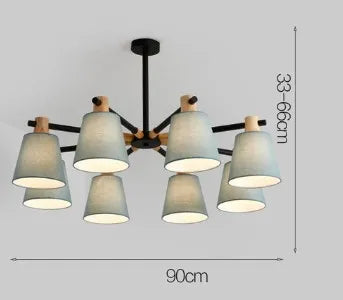 lustre à led design nordique pour éclairage suspendu moderne