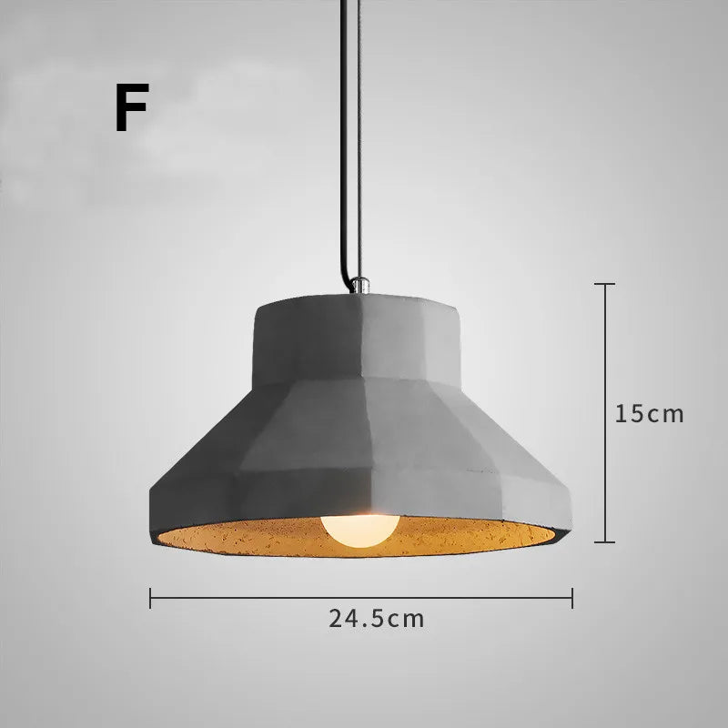 gzmj suspension industriel luminaire vintage ciment pour bar café