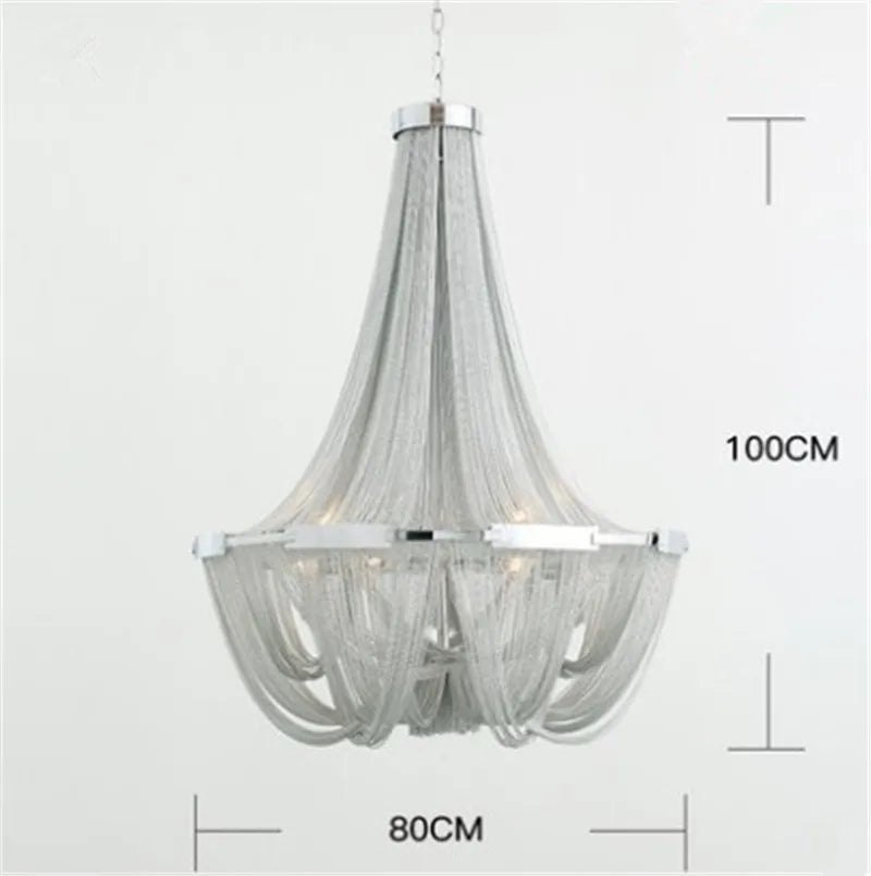 suspension moderne en aluminium design pour un éclairage élégant