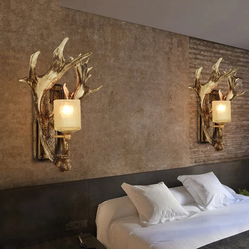applique murale vintage bois design pour hôtel restaurant