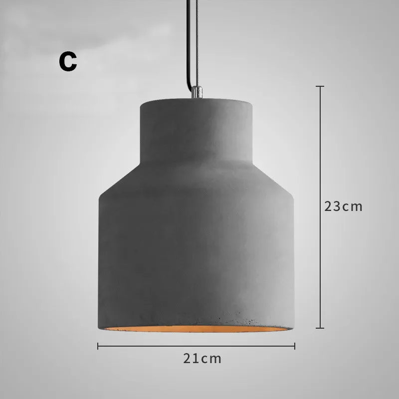 gzmj suspension industriel luminaire vintage ciment pour bar café
