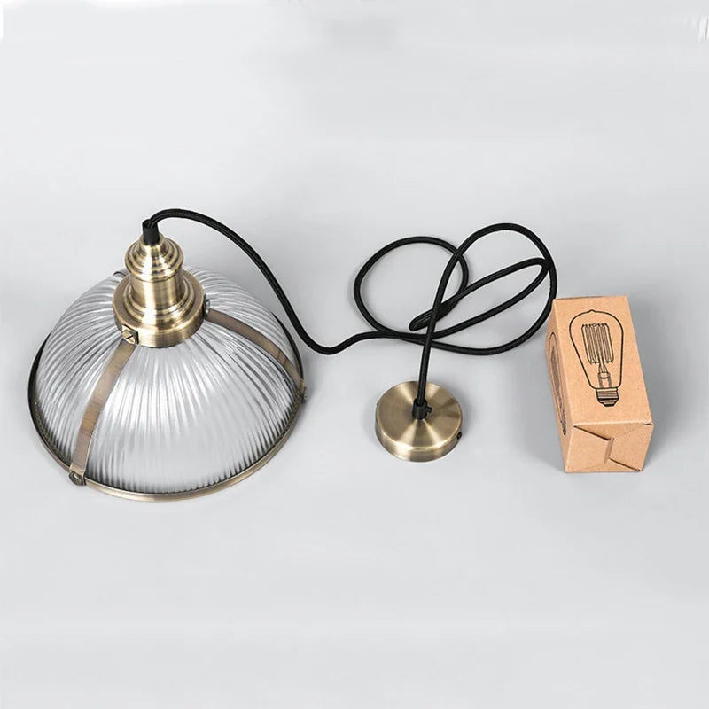 Vintage Suspension Luminaires Suspendus Abat-Jour En Verre Loft Luminaire Suspension Lampe de Suspension Led Pour Salle à manger Bureau E27
