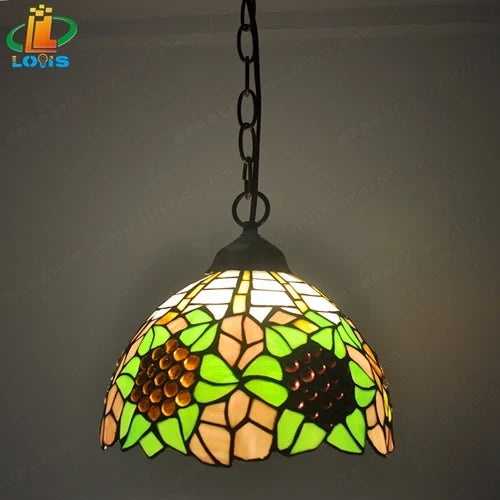 lustre en bégonia américain style tiffany pour décoration intérieure