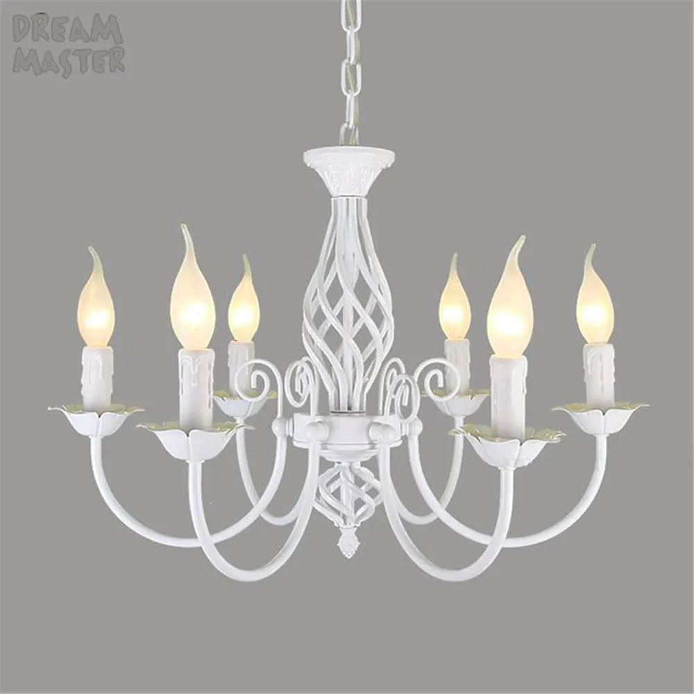 Lustre au Style européen à bougies moderne LED