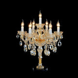 lampe de table en cristal de luxe pour décoration intérieure