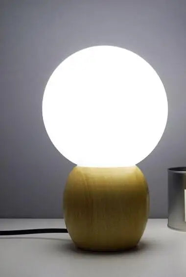 Lampe de table en bois pour chambre à coucher