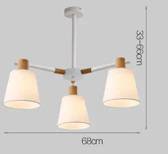 lustre à led design nordique pour éclairage suspendu moderne