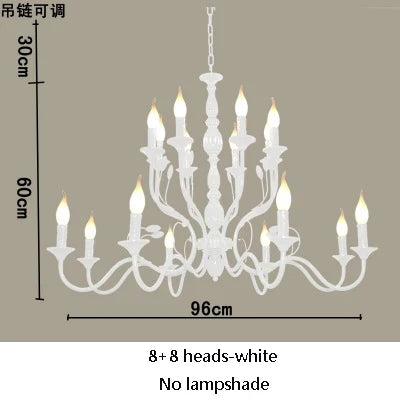 lustre rétro en fer noir style vintage industriel pour éclairage intérieur