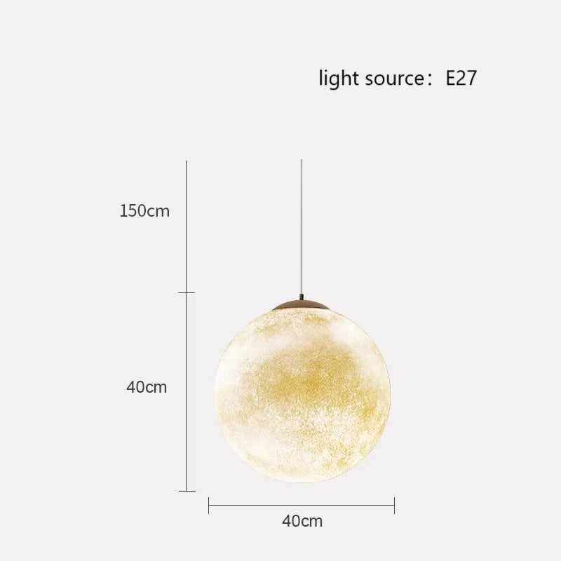 suspension créative en forme de lune pour une ambiance romantique