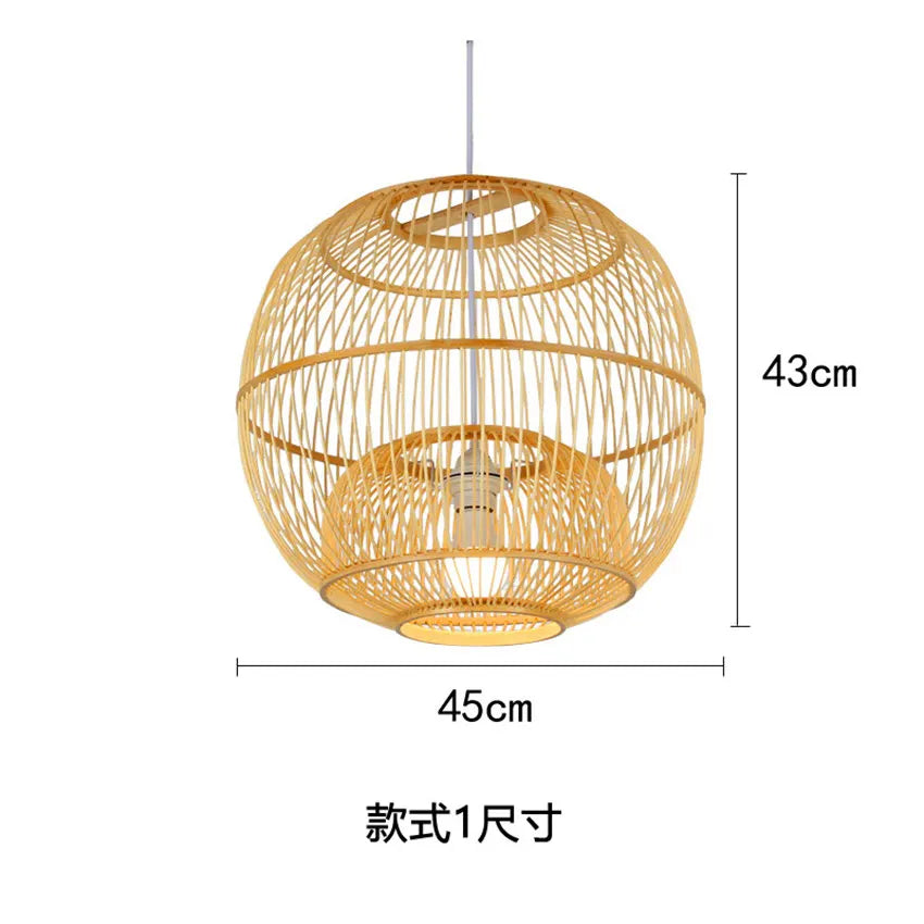 suspension en bois chinois design lumineux pour restaurant japonais