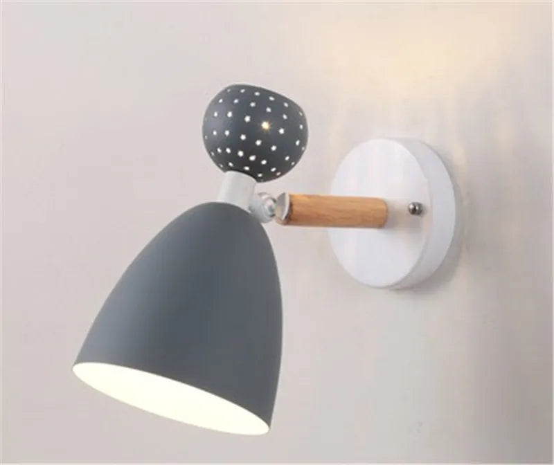 applique murale nordique moderne en bois pour lecture