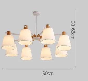 lustre à led design nordique pour éclairage suspendu moderne