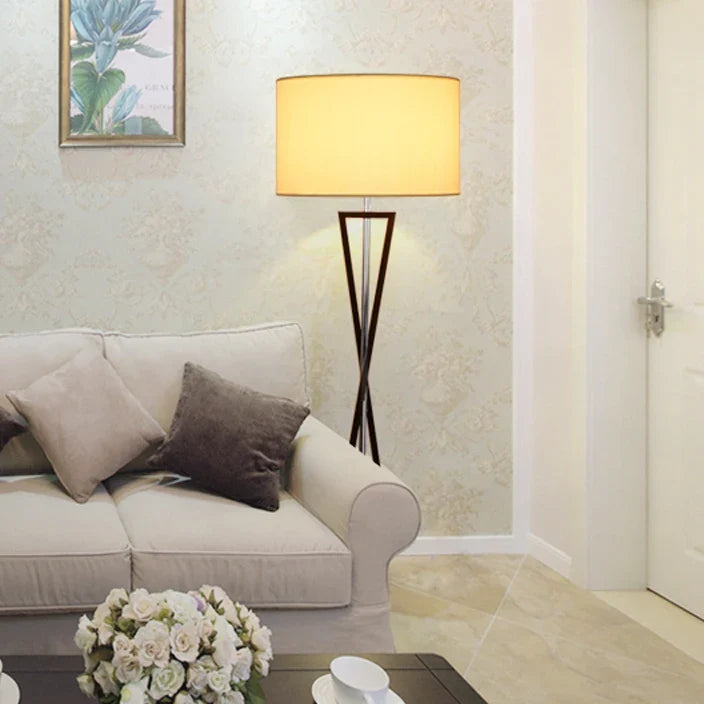 lampadaire led en tissu de fer nordique pour intérieur moderne