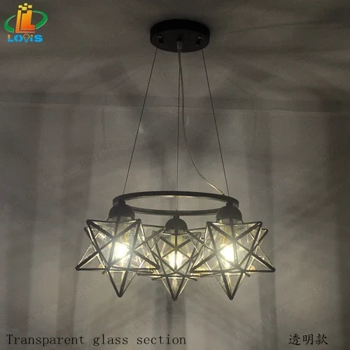 lustre pentacle créatif pour bar restaurant et intérieur