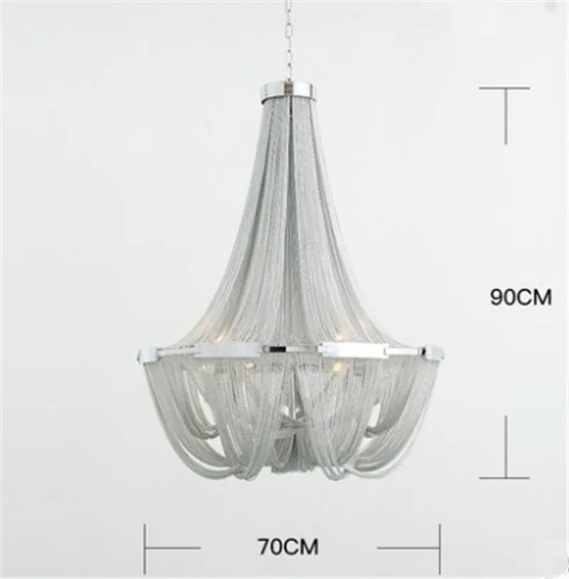 suspension moderne en aluminium design pour un éclairage élégant