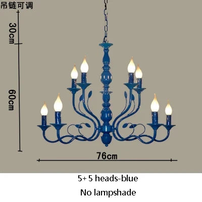 lustre rétro en fer noir style vintage industriel pour éclairage intérieur