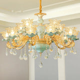 lustre sol duplex style européen céramique