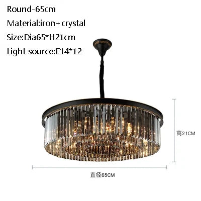 lustre moderne en cristal pour un éclairage élégant et raffiné