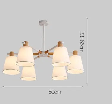 lustre à led design nordique pour éclairage suspendu moderne