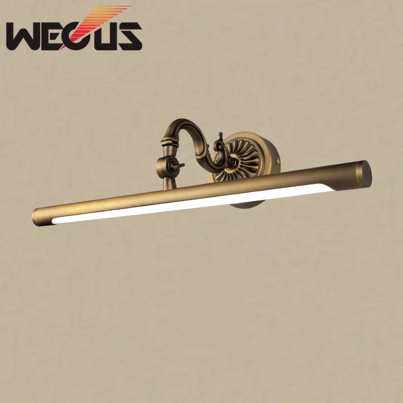 Applique murale Led Vintage en cuivre pour salle de bains