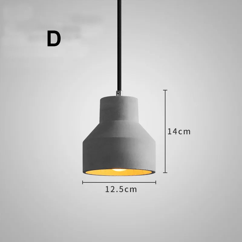 gzmj suspension industriel luminaire vintage ciment pour bar café