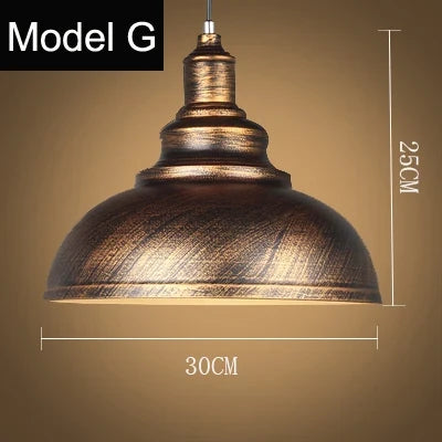 lampe suspendue vintage loft industrielle nordique veilleuse bar