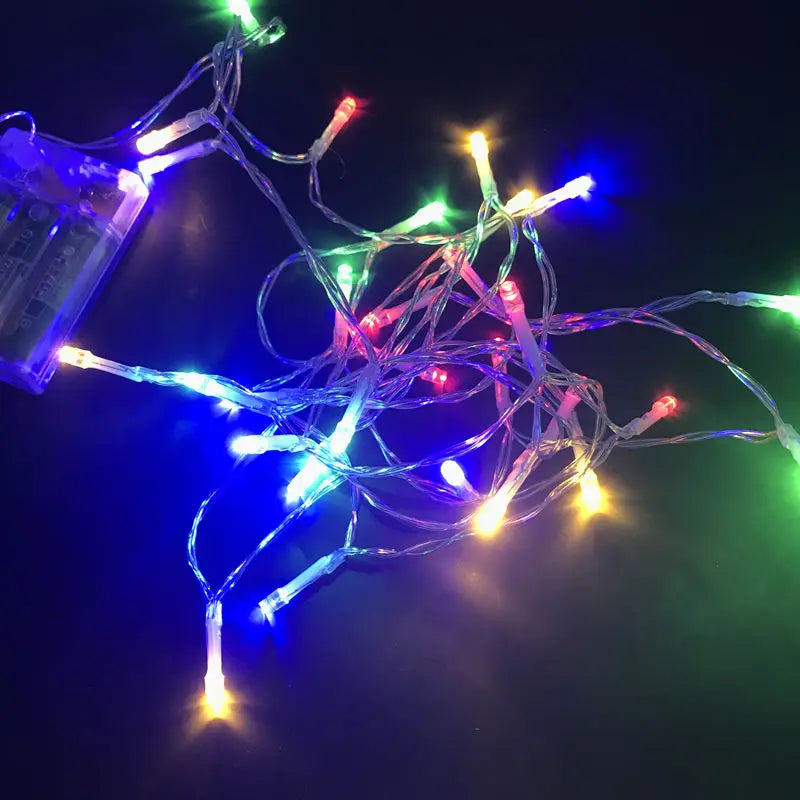 guirlande lumineuse led à piles pour décoration festive et Noël