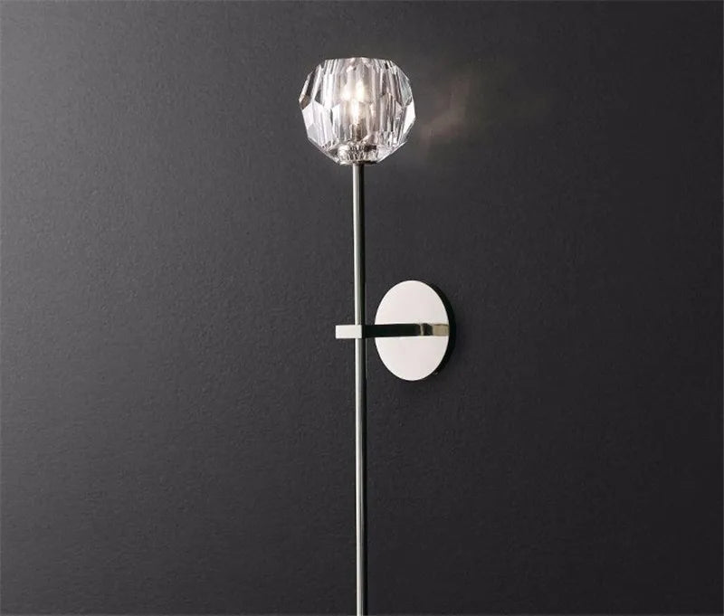 applique murale moderne en verre pour décoration romantique