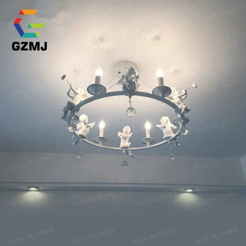 suspension rétro américaines résine bougie blanche décoration maison