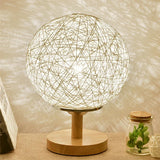 lampe de bureau vintage en bois avec protection de la vue led