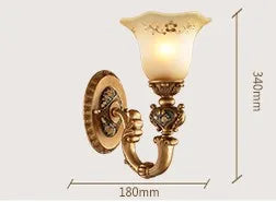 applique murale vintage rétro luminaire de luxe européen