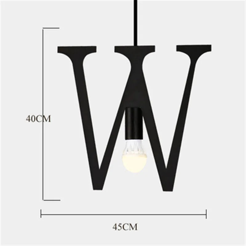 suspension nordique diy love luminaire décoratif pour loft et bar