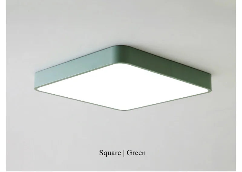 plafonnier led carré surface monté avec télécommande luminaire