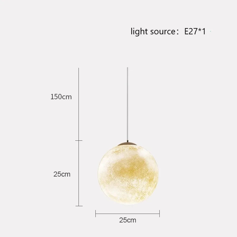 suspension créative en forme de lune pour une ambiance romantique