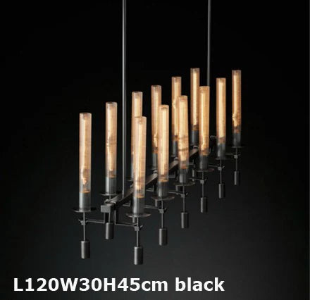 suspension vintage en fer et verre design personnalisé