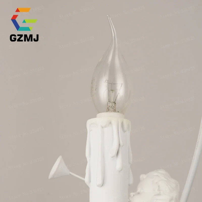 suspension rétro américaines résine bougie blanche décoration maison