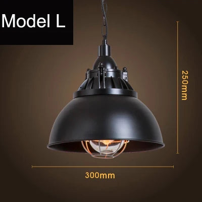 lampe suspendue vintage loft industrielle nordique veilleuse bar