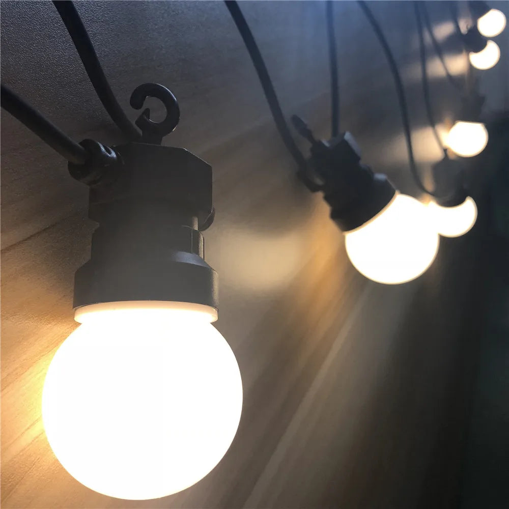 guirlande lumineuse led festoon globe étanche pour événements extérieurs