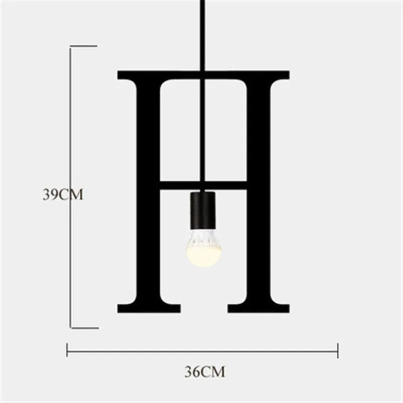 suspension nordique diy love luminaire décoratif pour loft et bar